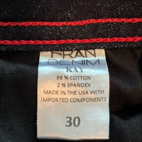 Fran Denim Kay Skinny Mid Rise NWT Size 30 - Picture 11 of 16
